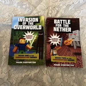 Gameknight999 Series Books 1-2 by Mark Cheverton  (Lot of 2) - PB - GOOD